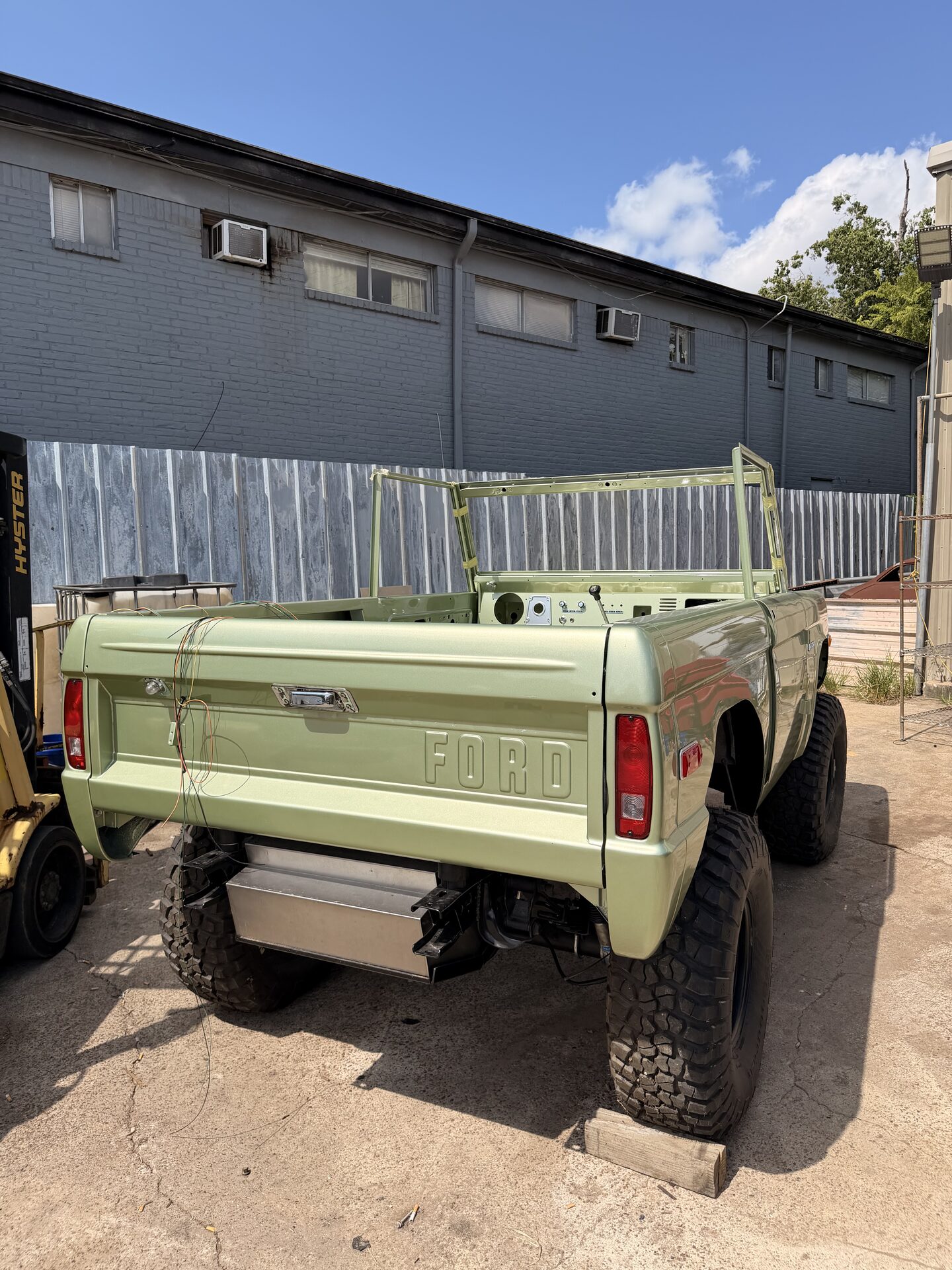 Finished Bronco rear three-quarter view