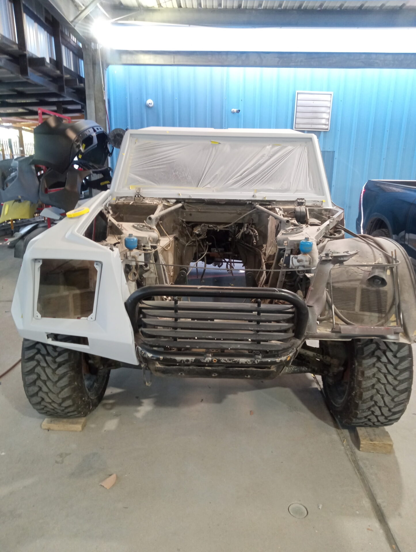Lamborghini LM002 front fabrication work