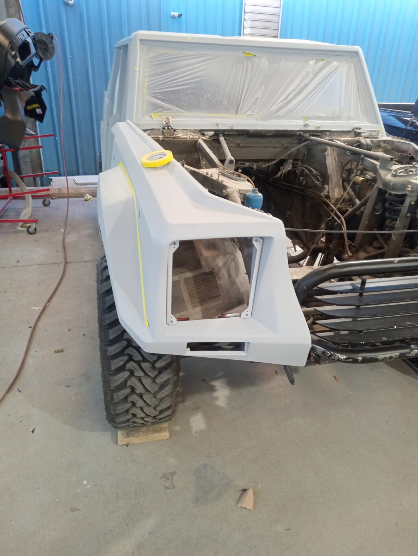 Lamborghini LM002 fender fabrication
